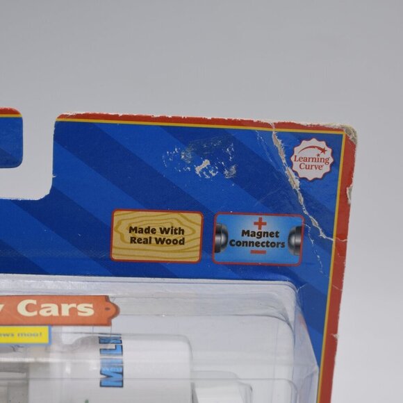 Sodor Dairy Cow Car Milk Barrel Thomas & Friends Wooden Railway Learning Curve - Picture 4 of 14